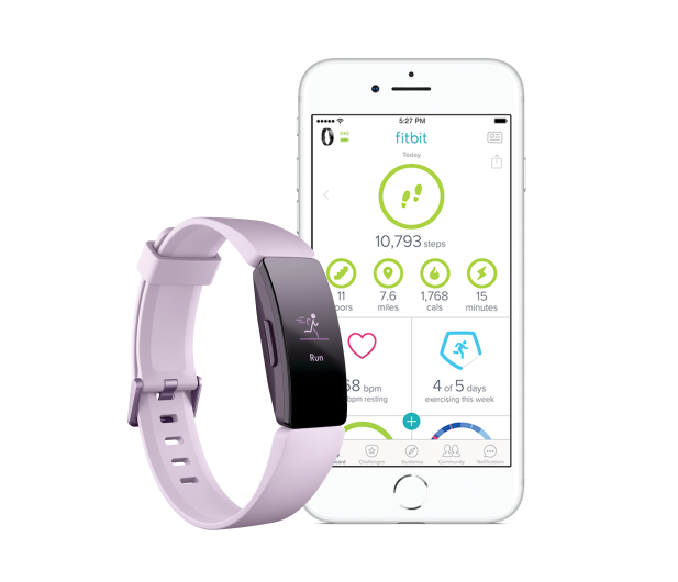 Fitbit Inspire HR Liliowa - 485343 - zdjęcie 3